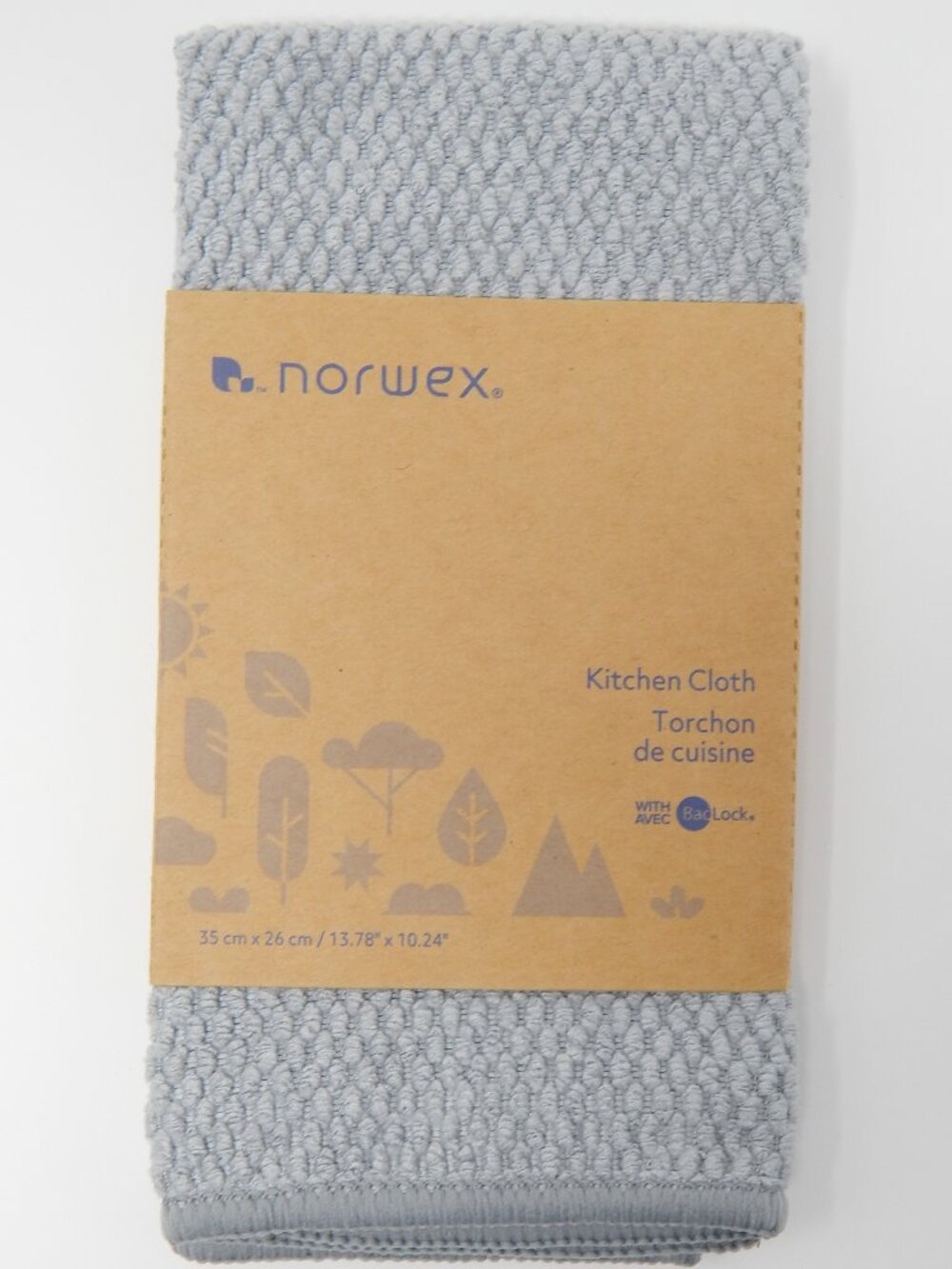 Norwex Diamond Textured Kitchen Cloth - Graphite (35cm x 26cm / 13.78″ × 10.24")